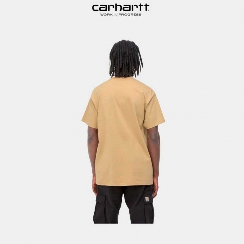 Marron Carhartt Wip Lucky Painter T-Shirt - Danmark NRS-7355415