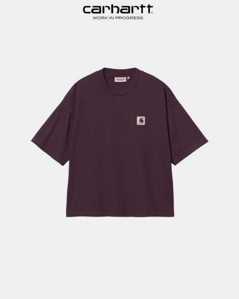 Noir Carhartt Wip Nelson T-Shirt - Danmark MBK-7301224