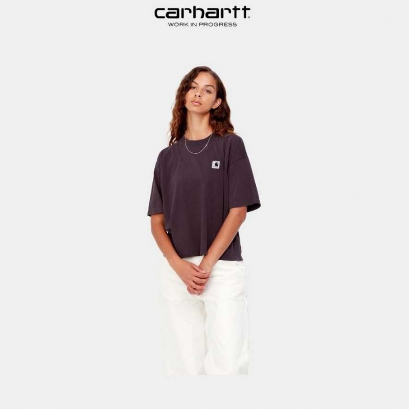 Noir Carhartt Wip Nelson T-Shirt - Danmark MBK-7301224