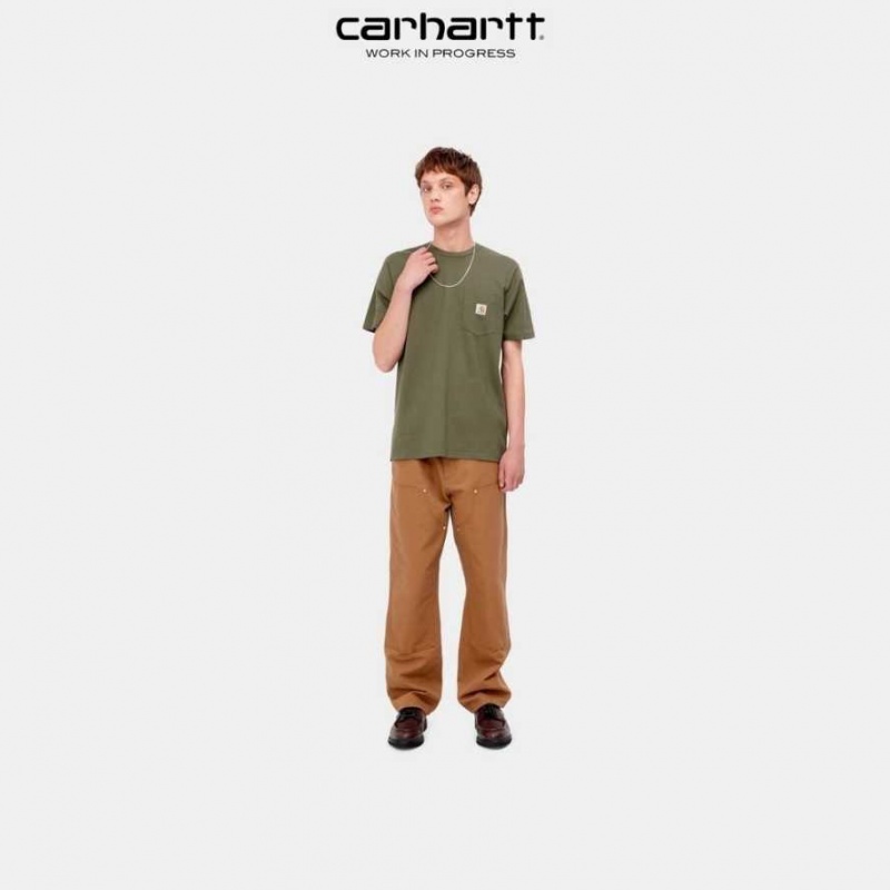 Seaweed Carhartt Wip Pocket T-Shirt - Danmark XIE-1713813