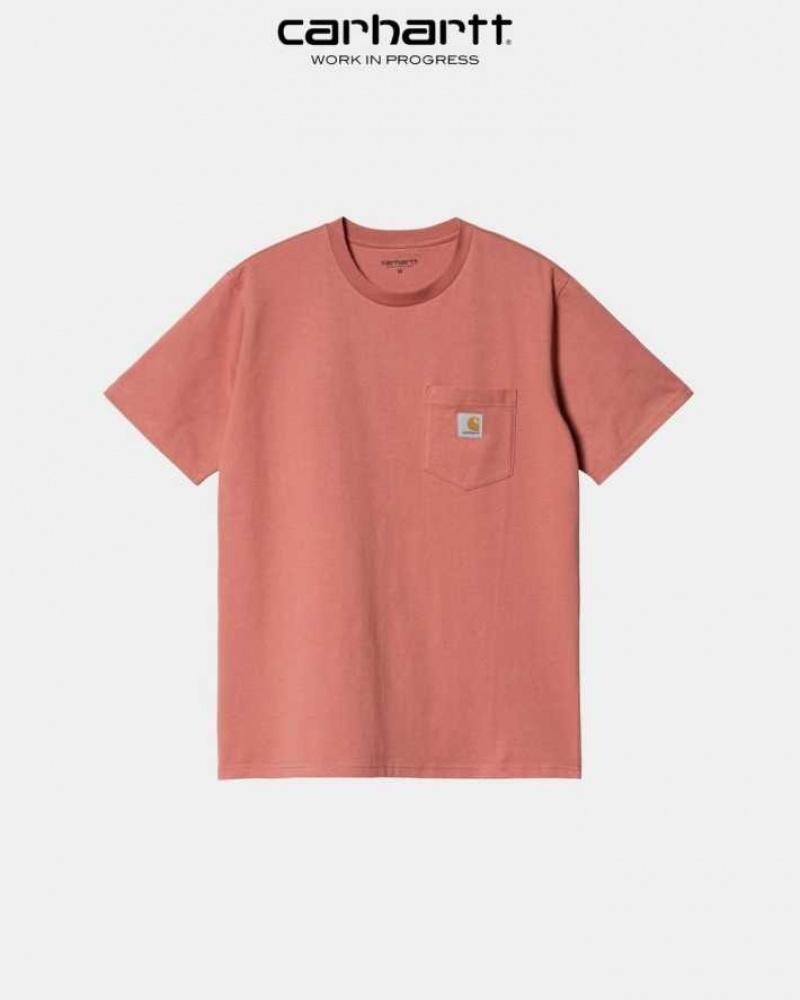 Misty Blush Carhartt Wip Pocket T-Shirt Misty - Danmark HXZ-3704649