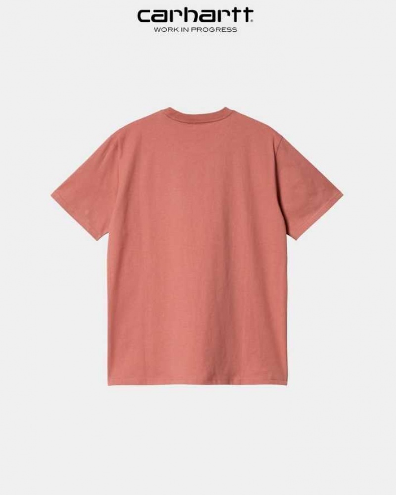 Misty Blush Carhartt Wip Pocket T-Shirt Misty - Danmark HXZ-3704649