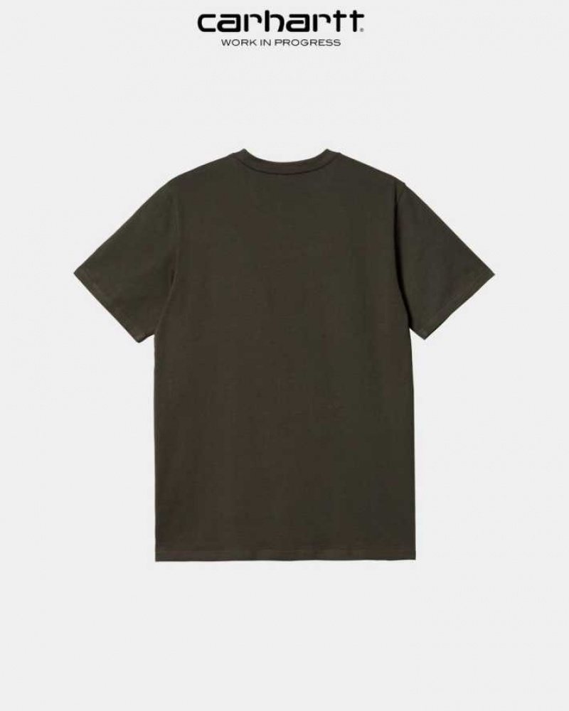 Cypress Carhartt Wip Pocket T-Shirt - Danmark KUU-2477445