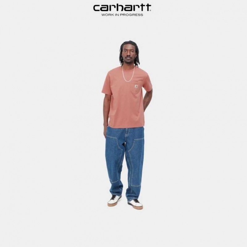 Misty Blush Carhartt Wip Pocket T-Shirt Misty - Danmark HXZ-3704649