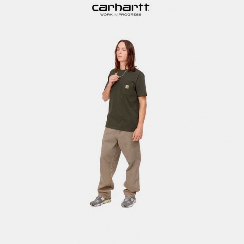 Cypress Carhartt Wip Pocket T-Shirt - Danmark KUU-2477445