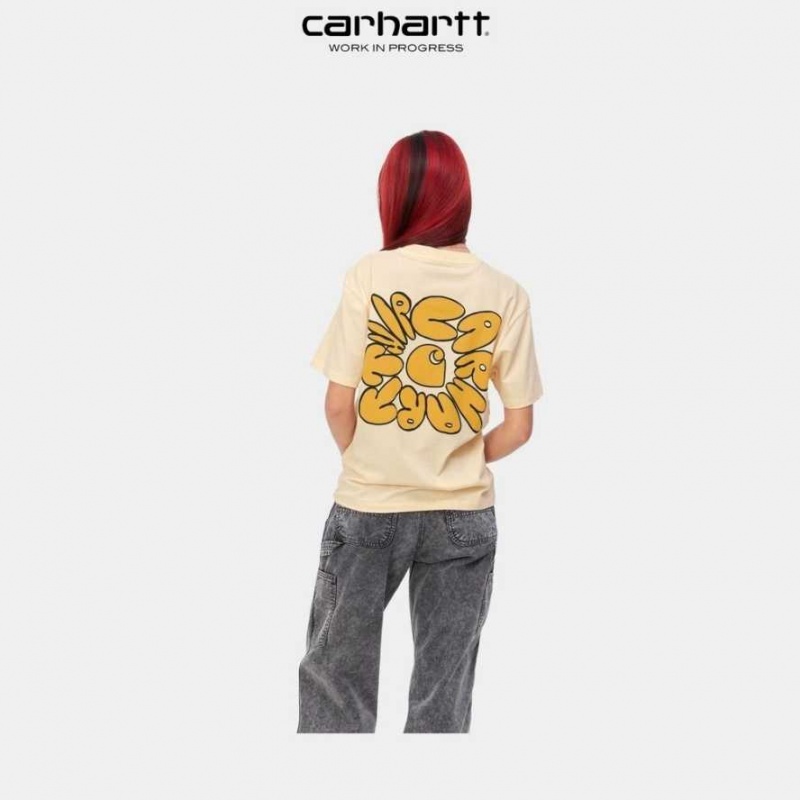 Calico Carhartt Wip Putty T-Shirt - Danmark MEE-3559396