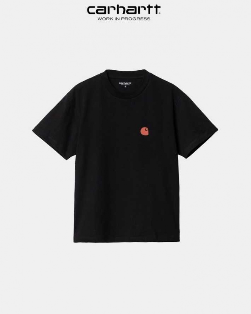 Noir Carhartt Wip Putty T-Shirt - Danmark DZC-7124687