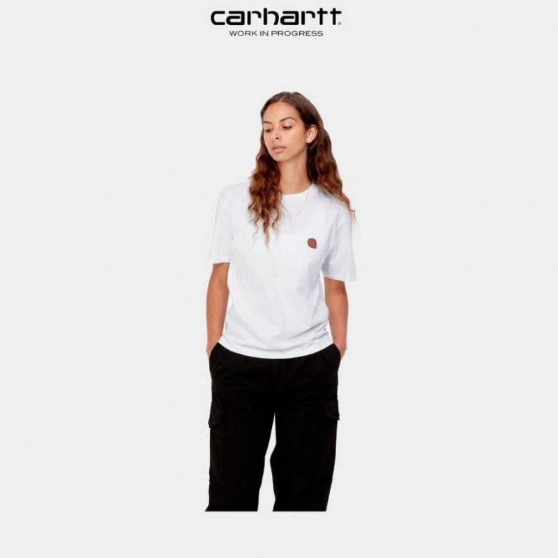 Blanche Carhartt Wip Putty T-Shirt - Danmark LQF-3071760