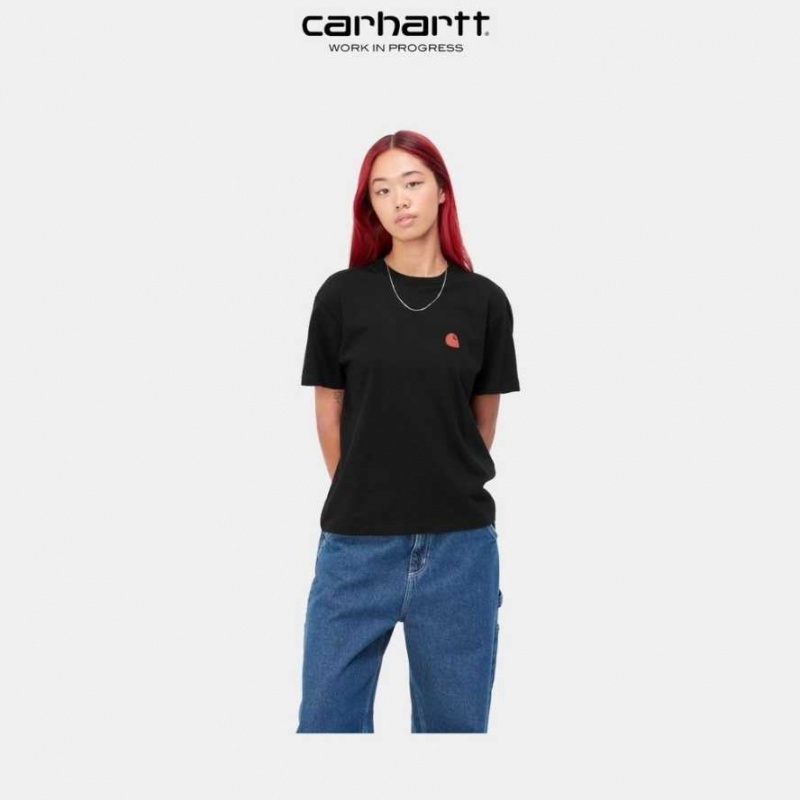 Noir Carhartt Wip Putty T-Shirt - Danmark DZC-7124687