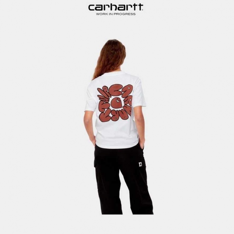 Blanche Carhartt Wip Putty T-Shirt - Danmark LQF-3071760