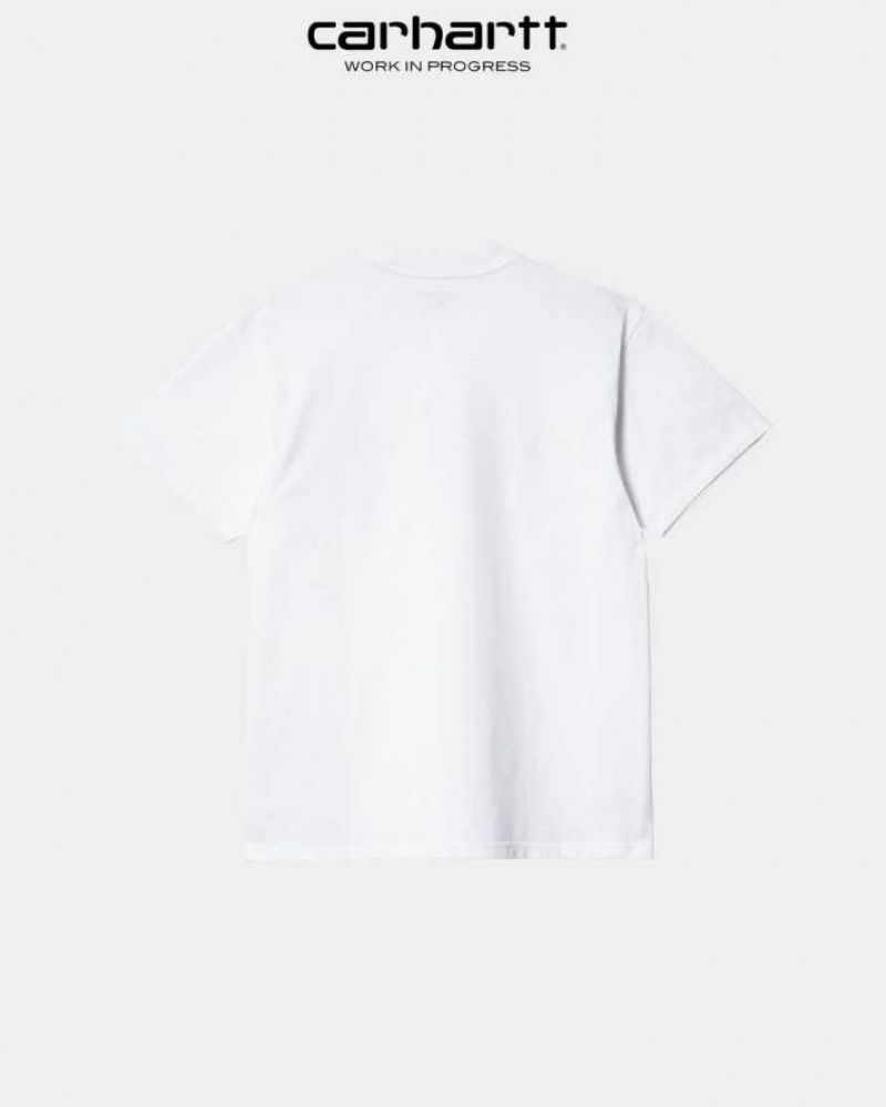 Blanche Carhartt Wip Scrawl Script T-Shirt - Danmark REG-6403670