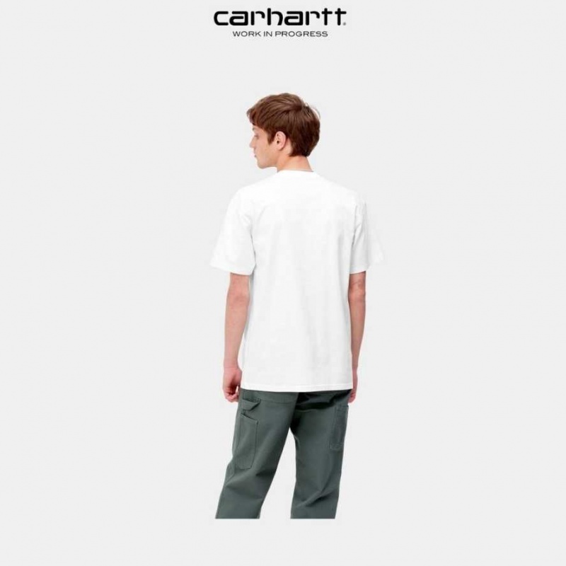 Blanche Carhartt Wip Scrawl Script T-Shirt - Danmark REG-6403670