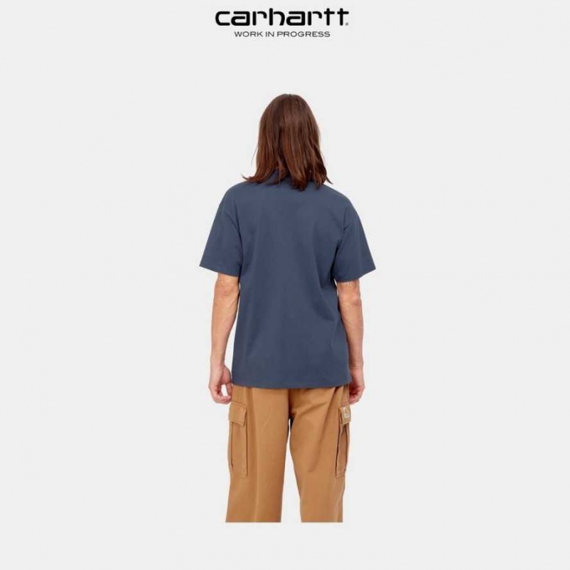 Enzian Carhartt Wip Script Embroidery T-Shirt - Danmark PJH-6514000