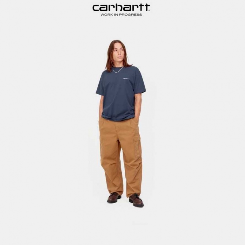 Enzian Carhartt Wip Script Embroidery T-Shirt - Danmark PJH-6514000