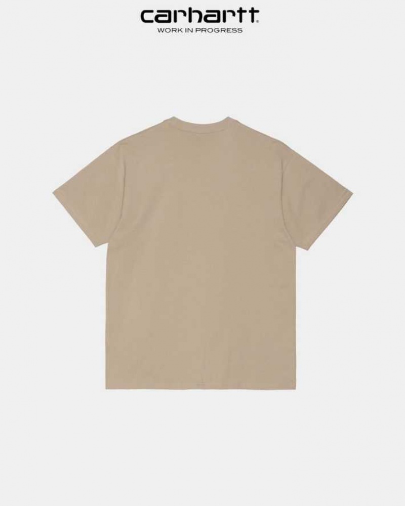 Wall Carhartt Wip Script Embroidery T-Shirt - Danmark NPH-4384634