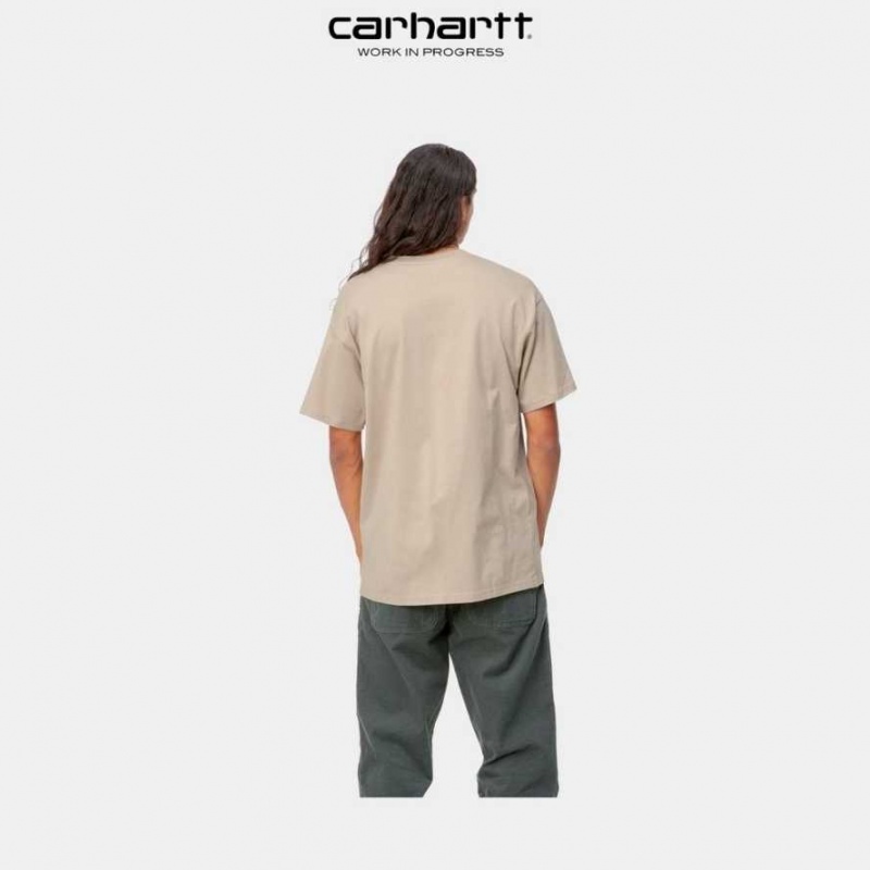 Wall Carhartt Wip Script Embroidery T-Shirt - Danmark NPH-4384634