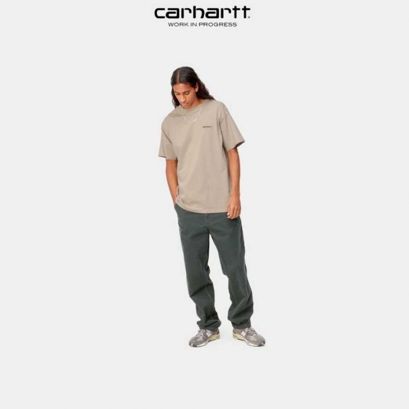 Wall Carhartt Wip Script Embroidery T-Shirt - Danmark NPH-4384634