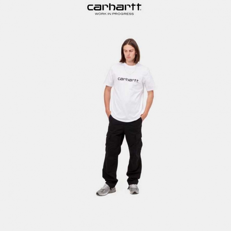 Blanche Carhartt Wip Script T-Shirt - Danmark WRI-4292420