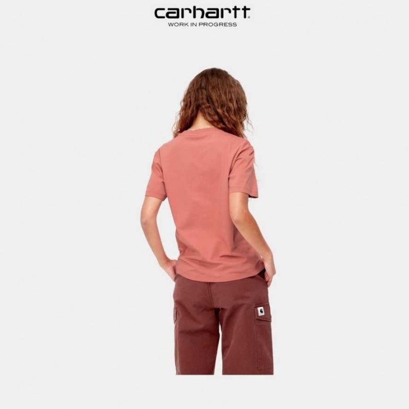 Misty Blush Carhartt Wip Script T-Shirt Misty - Danmark PHK-5143100