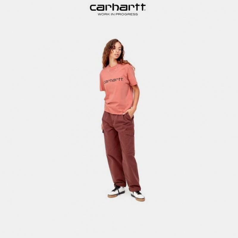 Misty Blush Carhartt Wip Script T-Shirt Misty - Danmark PHK-5143100