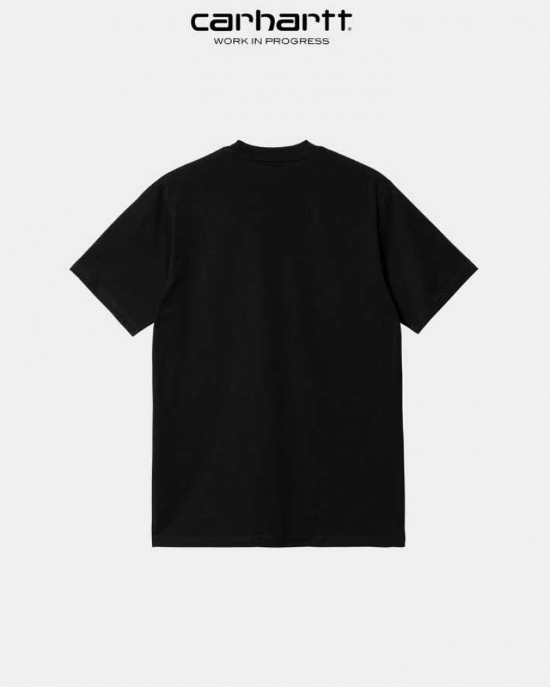 Noir Carhartt Wip Sound Experience T-Shirt - Danmark QTW-4562143