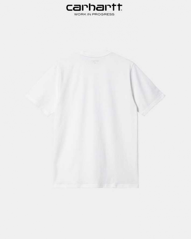 Blanche Carhartt Wip Sound Experience T-Shirt - Danmark ZTH-9372480