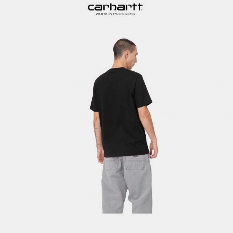 Noir Carhartt Wip Sound Experience T-Shirt - Danmark QTW-4562143