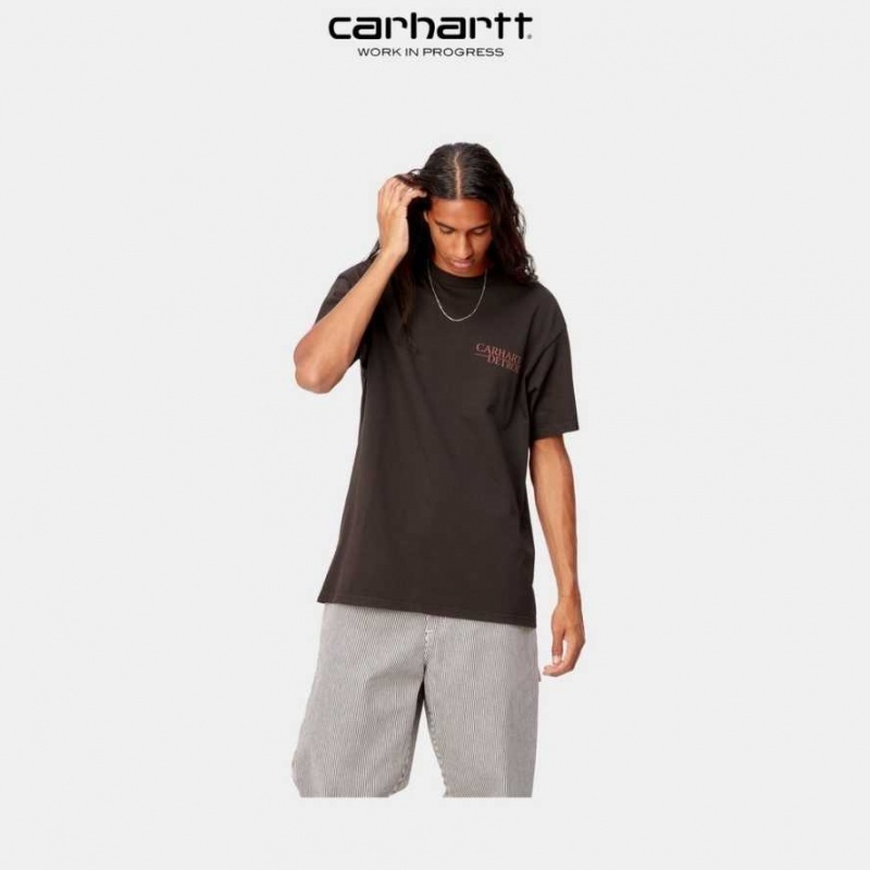 Noir Carhartt Wip Undisputed T-Shirt - Danmark VHR-0613154