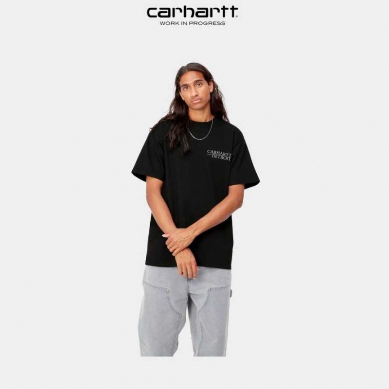 Noir Carhartt Wip Undisputed T-Shirt - Danmark UHU-0283909