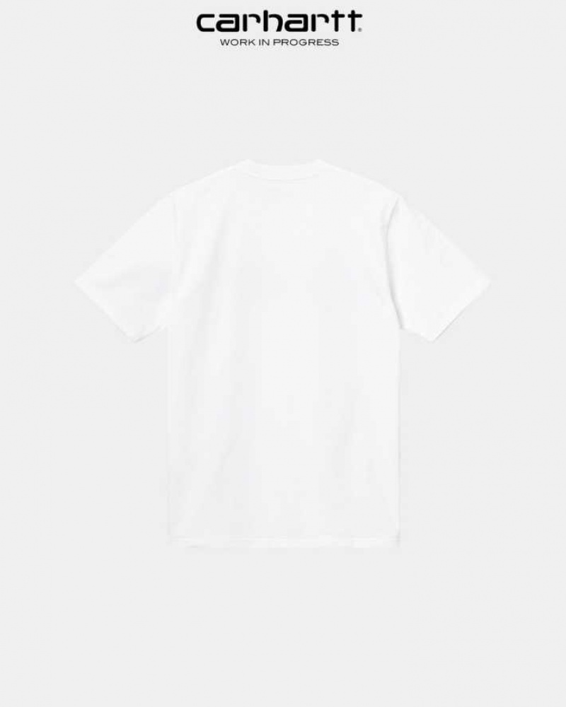 Blanche Carhartt Wip University T-Shirt - Danmark XHF-4870480