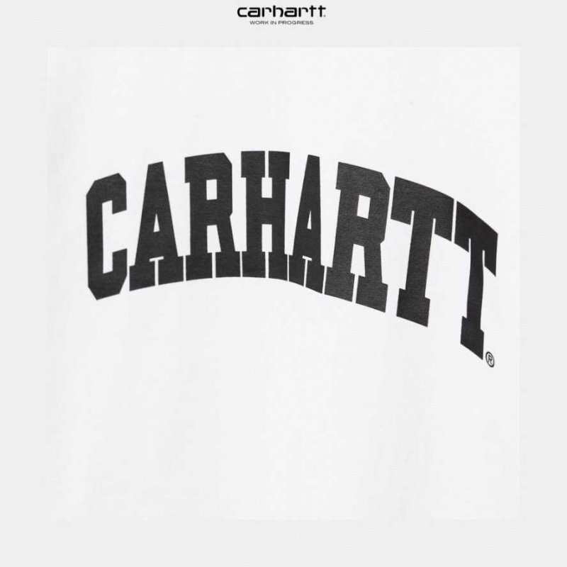 Blanche Carhartt Wip University T-Shirt - Danmark XHF-4870480