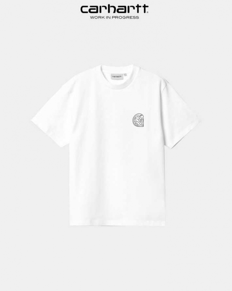 Blanche Carhartt Wip Verse C T-Shirt - Danmark OHP-4486010