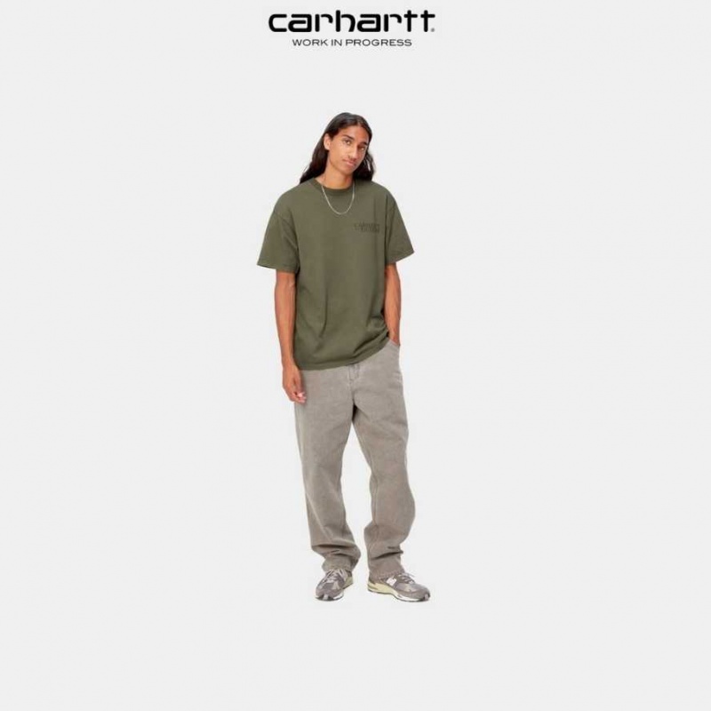 Seaweed Carhartt Wip Undisputed T-Shirt - Danmark BWW-2075760