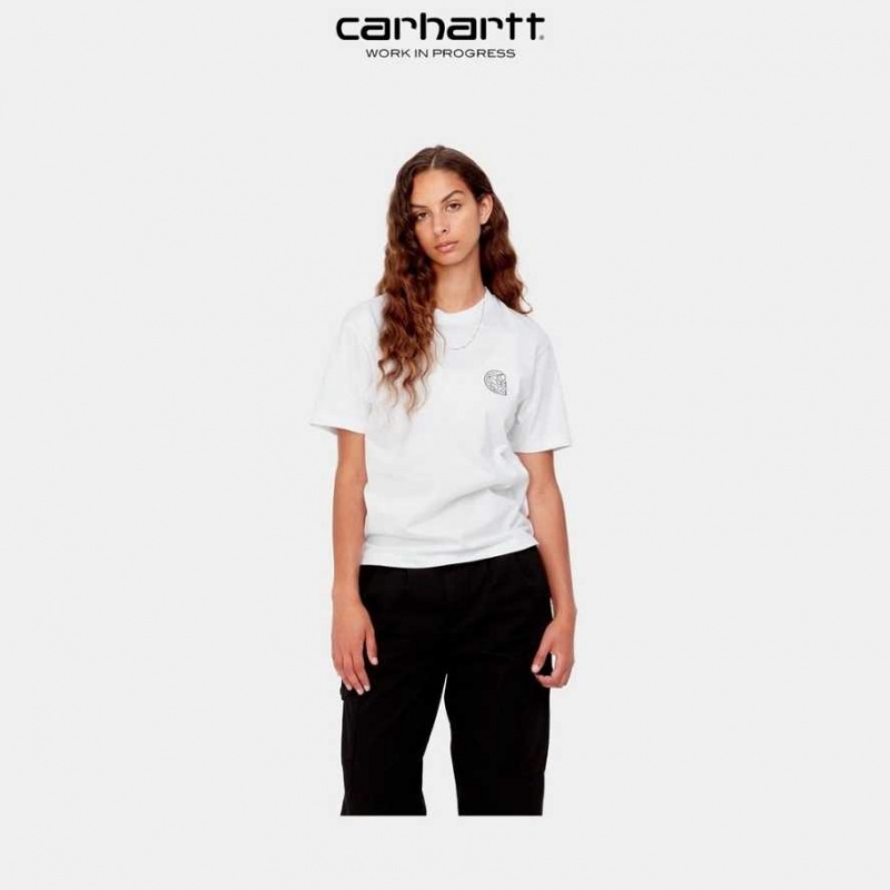 Blanche Carhartt Wip Verse C T-Shirt - Danmark OHP-4486010