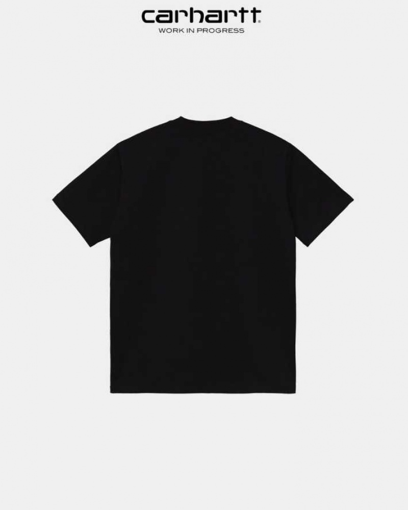 Noir Carhartt Wip University T-Shirt - Danmark IKZ-0709414