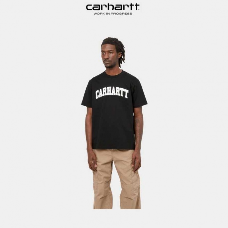 Noir Carhartt Wip University T-Shirt - Danmark IKZ-0709414