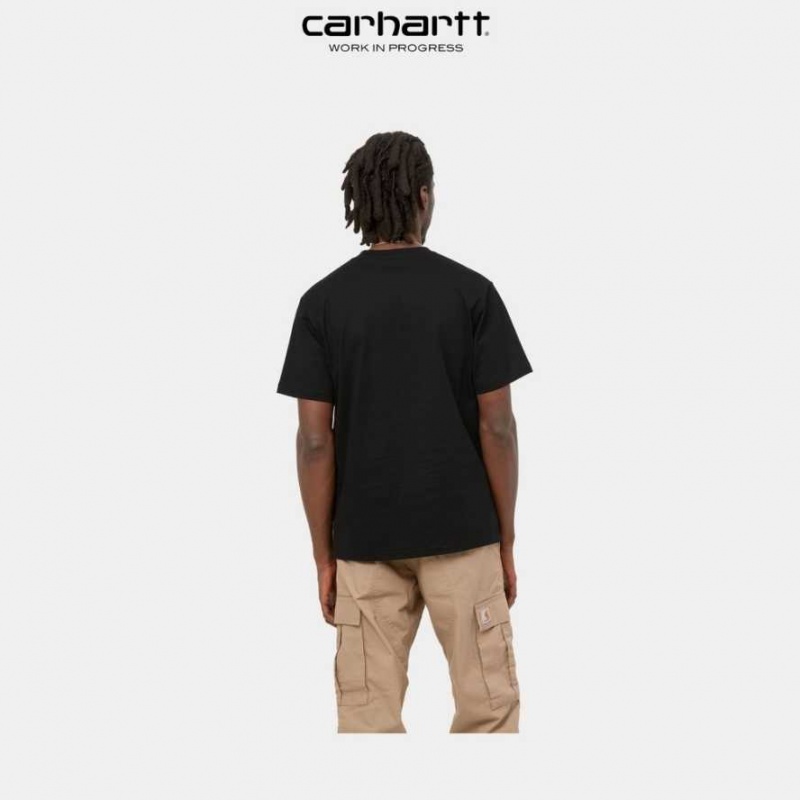 Noir Carhartt Wip University T-Shirt - Danmark IKZ-0709414