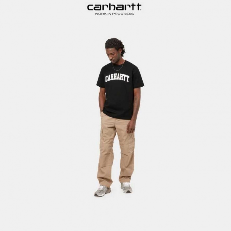 Noir Carhartt Wip University T-Shirt - Danmark IKZ-0709414