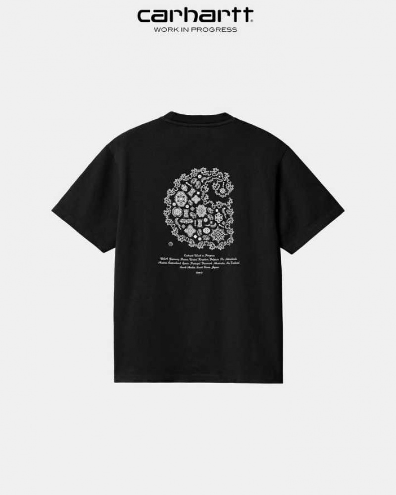 Noir Carhartt Wip Verse C T-Shirt - Danmark JKY-7130460