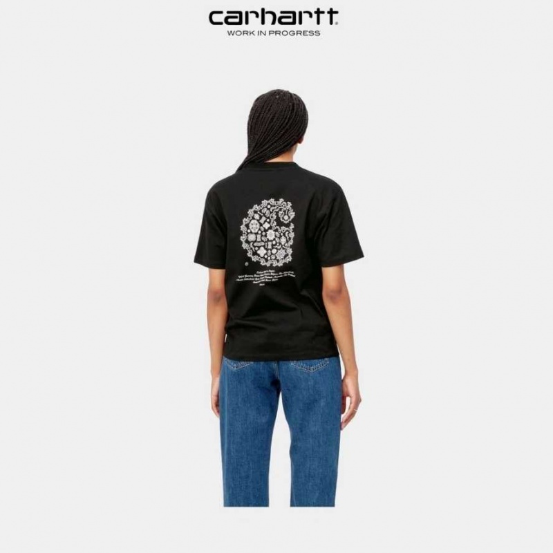 Noir Carhartt Wip Verse C T-Shirt - Danmark JKY-7130460