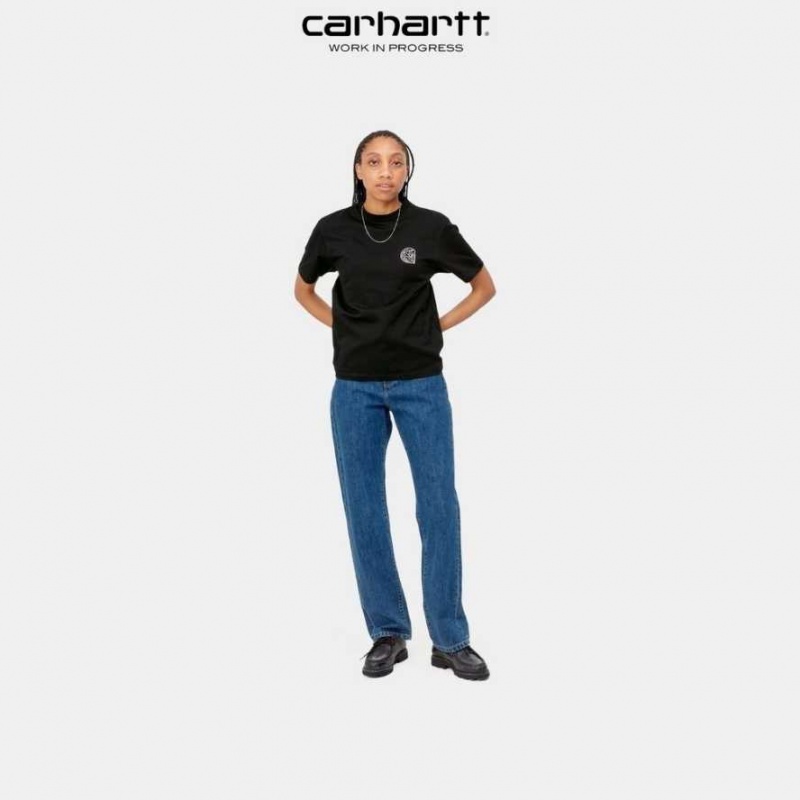 Noir Carhartt Wip Verse C T-Shirt - Danmark JKY-7130460