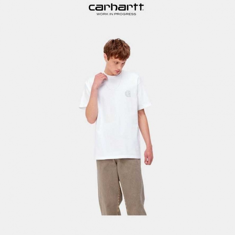 Blanche Carhartt Wip Verse Patch T-Shirt - Danmark ETZ-7236390