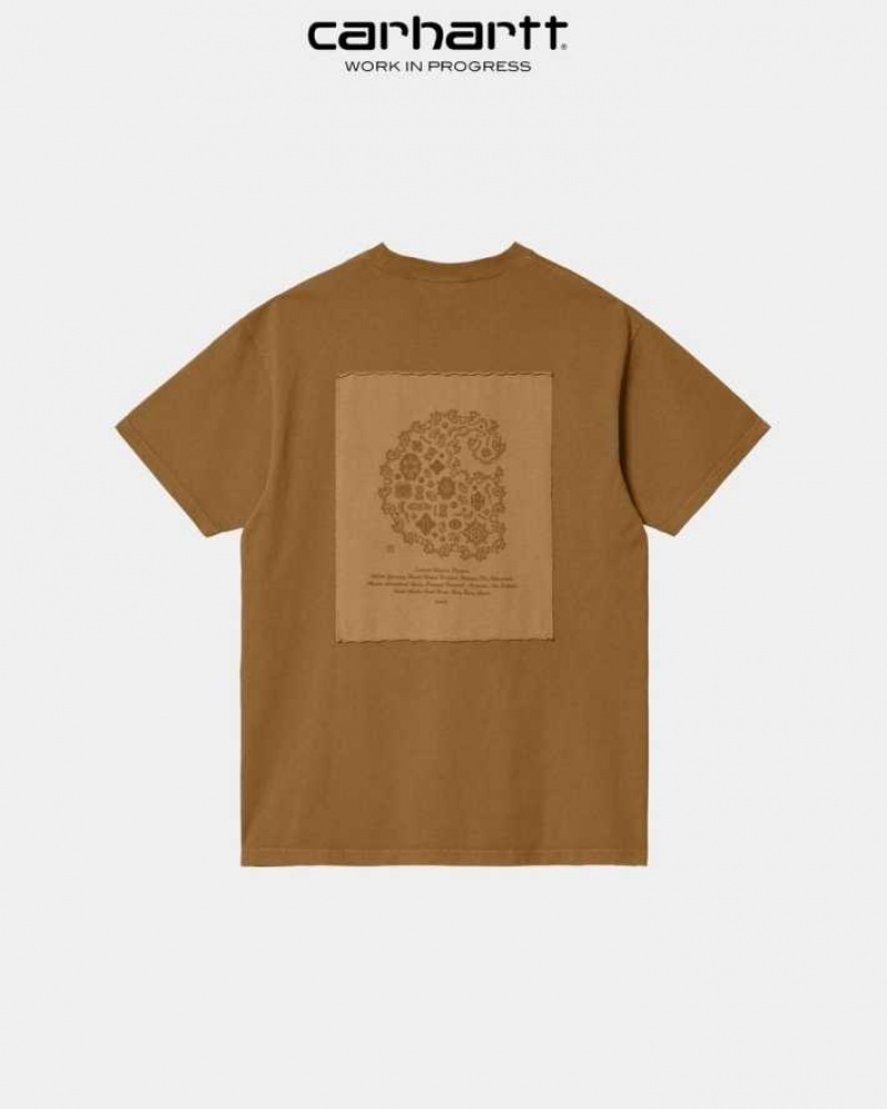 Marron Carhartt Wip Verse Patch T-Shirt - Danmark JBH-4430148