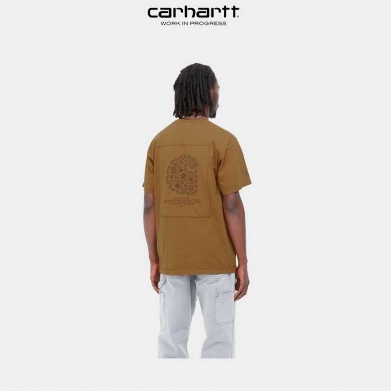 Marron Carhartt Wip Verse Patch T-Shirt - Danmark JBH-4430148