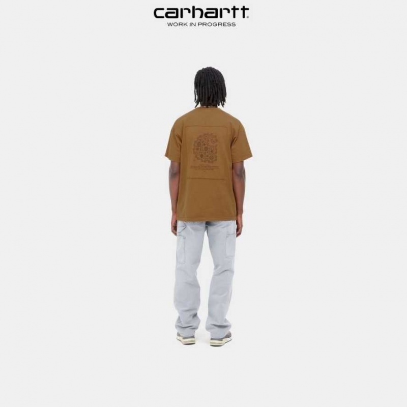 Marron Carhartt Wip Verse Patch T-Shirt - Danmark JBH-4430148