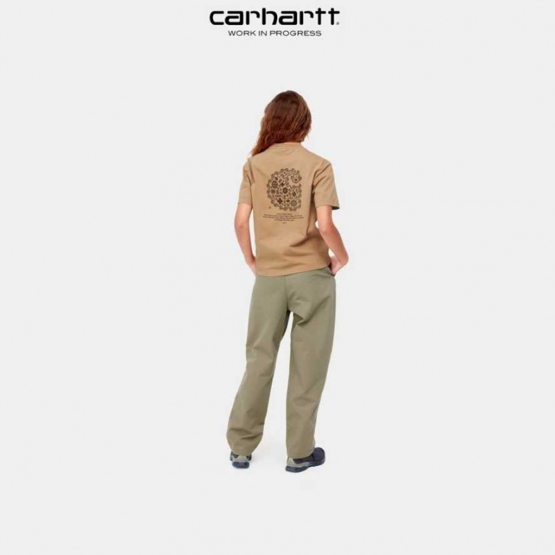 Marron Carhartt Wip Verse C T-Shirt - Danmark XUN-0721778