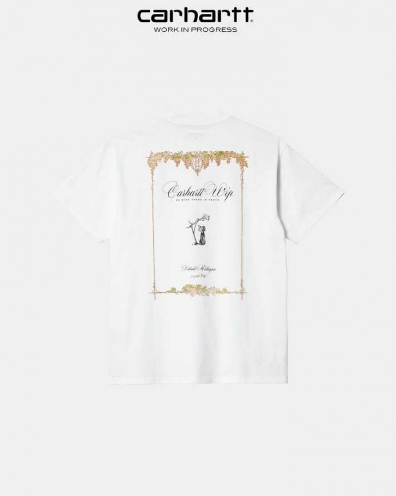 Blanche Carhartt Wip Vino T-Shirt - Danmark URP-0031436