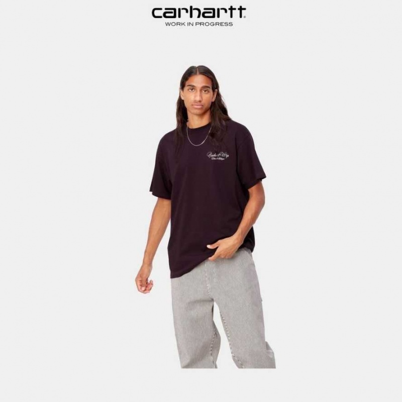 Noir Carhartt Wip Vino T-Shirt - Danmark VZJ-0025081