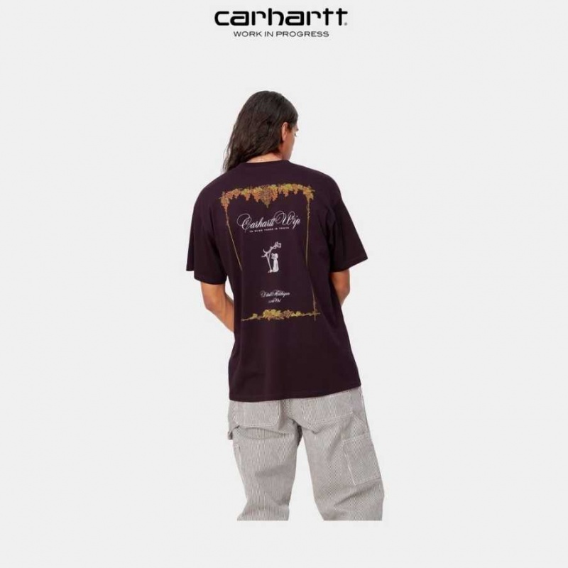 Noir Carhartt Wip Vino T-Shirt - Danmark VZJ-0025081