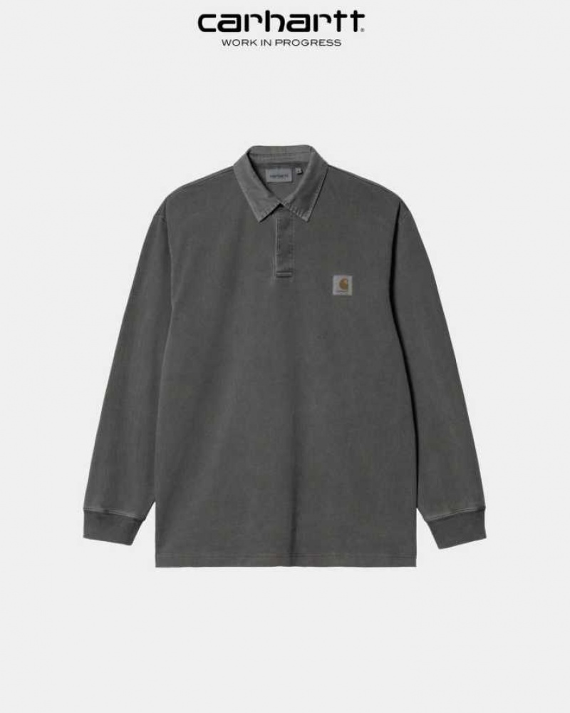 Vulcan Carhartt Wip Vista Long Sleeve Rugby Shirt - Danmark JQJ-5247157